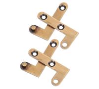 TOYANDONA 2pièces Charnières Pivotantes Laiton pour Porte Bois Paumelle Invisible et Cachée pour Porte Secrète Rotation Verticale Silencieuse Charnières Pivot Excentrées Bronze