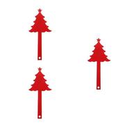 TOYANDONA 3 Pièces Drapeau de Boîte aux Lettres Arbre de Noël en Fer Rouge | Remplacement Décoratif, Installation Rapide et Usage Polyvalent, pour Boîte aux Lettres et Sapin de Noël