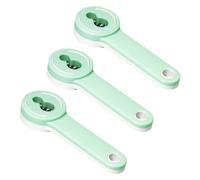 TOYANDONA 3 Pièces Mandoline Multifonction Verte en Plastique et Métal | Compacte, Portable et Facile à Nettoyer, Usage Pique-niques ou Camping, pour Légumes, Format Pratique