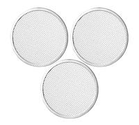 TOYANDONA 3 Pièces Moule à Pizza Rond en Alliage D'aluminium 33cm avec Revêtement Antiadhésif et Design Perforé pour Cuisson Professionnelle en Restaurant ou Boulangerie