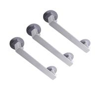 TOYANDONA 3 Pièces Rangement pour Pantoufles Mural sans Perforation Gris | Abs et Colle Acrylique, Fixation Adhésive, Salle de Bain ou Chambre