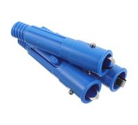 TOYANDONA 3 Sets D'adaptateurs D'extrémité pour Perche Télescopique de Balai et Serpillière, Embouts Filetés en Plastique Bleu avec Clip de Connexion Rapide et Léger