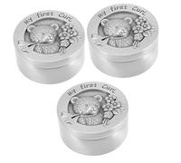 TOYANDONA 3pièces Boîte De Conservation De Cheveux Fœtaux Pour Souvenir Mignon Coffret De Rangement Pour Cheveux De Nourrisson Design Cartoon Et Pratique