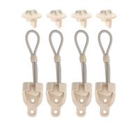 TOYANDONA 4 Pièces Balle Réglable pour Store Enrouleur Extérieur, Verrou | Kit de Pièces de Rechange Universelles, Embouts Beige Pom Caoutchouc, Usage Extérieur pour Pare-soleil