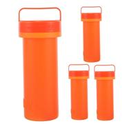 TOYANDONA 4 Pièces Boîte de Réparation Étanche Orange pour Bateau Gonflable Protection Les Chocs, Organisateur en Plastique pour Aventure Aquatique et Réparations Faciles