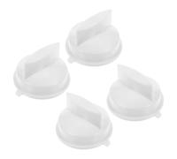 TOYANDONA 4 Pièces Bouton Rotatif en Plastique Blanc pour Micro-ondes et Cuisinière, Minuterie Fiable et Sécurité, Remplacement Facile Cuisine et Bureau