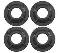 TOYANDONA 4 Pièces Écrou Épais 1/2 Ips de Fixation, ABS Noir du Robinet | Ailettes Extérieures, Prise Renforcée, Maintien Stable en Milieu Humide, pour Éviers la Cuisine et Salle de Bain