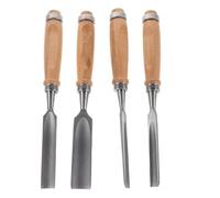 TOYANDONA 4 pièces ensemble de ciseaux à sculpter en acier, outils pour gérer les courbes complexes et rainures, kit de sculpture sur bois pour amateurs et professionnels