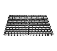 TOYANDONA 4 Pièces Grille Modulaire Robuste pour Bassin de Fontaine en Plastique Noir avec Support Inférieur Solide et Pieds, pour Projet DIY D'étang et Décoration Extérieure