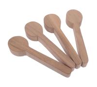 TOYANDONA 4 Pièces Kit de Sculpture de Cuillères en Bois Diy, Brut, Fait | Bois, Résistance à L'usure Chocs, pour Vitrine et Bureau, Création Sûre