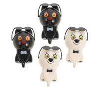 TOYANDONA 4 Pièces Porte-clés Mural Chien Adhésif Mignon en Plastique, | Décor Cartoon Intérieur, Adhérence Solide et Forme Rigide, pour Foyer, Familles et Amoureux D’animaux