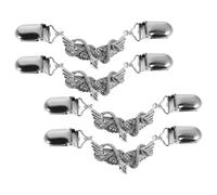 TOYANDONA 4 Pièces Serpent Pince à Pull Alliage de Zinc Orné de | Clip Décoratif Argenté, Usage Bureau et Tenue Professionnelle, pour Pantalon Taille Haute et Robes