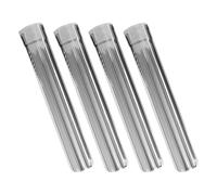 TOYANDONA 4 Pièces Tuyau de Ventilation en Acier Inoxydable pour Conduit de Cheminée, Installation Flexible, Compatible Universellement Poêle et Chauffe-eau, pour Camping