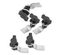 TOYANDONA 5 Pièces Serrure à Came à Poignée en T pour Armoires et Véhicules, Verrou Mécanique en Abs Métal, Protection Avancée et Installation Facile
