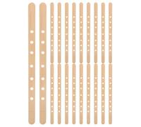 TOYANDONA 50 Pièces Support de Mèche de Bougie en Bois à 7 Trous pour Centrer