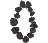 TOYANDONA 6 Paquets Pierres de Lave Volcaniques Noires pour Terrariums et Jardinières Structure Poreuse et Textures Rugueuses, pour Fontaines de Table et Décor Zen