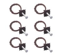 TOYANDONA 6 Pièces Poignée de Tiroir en Alliage de Zinc, Mini Boutons Rétro | Coffret à Bijoux et Coiffeuses, Décoration Élégante, Installation Simple et Remplacement Facile