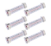 TOYANDONA 6 Pièces Thermomètre Professionnel Haute Précision pour Réfrigérateur Lot en ABS Plastique, Facile à Lire, pour Usage Cuisine et Congélateur