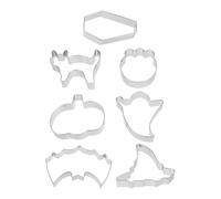TOYANDONA 7 Pièces Mini Emporte-pièces Halloween en Acier Inoxydable, Formes Variées, Légers et Faciles à Nettoyer, Cuisson Maison Pique-niques