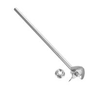 TOYANDONA Agitateur de Laboratoire en Acier Inoxydable 3 Pales de Mélange, Facile à Nettoyer, Tige D'agitation Mécanique pour Usage Industriel et Chimie, 1 Set Argenté Réutilisable