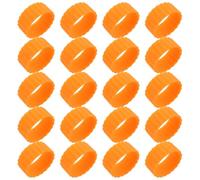 TOYANDONA Anneaux de Préhension Accessoires Réutilisables Pratiques Orange en Silicone Lot de 20 Pièces pour Bougies Coniques pour Décoration Maison et Usage Quotidien