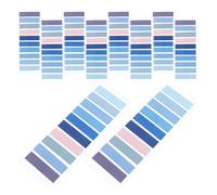 TOYANDONA Autocollant Fiches Autocollantes Transparentes Pet 10 Cartes/pac, Inscriptibles, Auto-adhésives et Amovibles, Onglets de Page de Livre pour Annoter les Manuels et Organiser