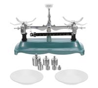 TOYANDONA Balance De Laboratoire Balance À Faisceau 500g Couleur Verte Avec Poids Et Pince Adaptée Aux Expériences En Laboratoire