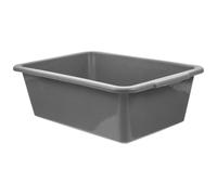 TOYANDONA Bassine Épaisse Rectangulaire en Plastique 34x24x11,5 Cm, Bac Multifonction Cuisine et Hôtel, Panier de Rangement Robuste, Organisateur Évier Pratique, Bassine à Fruits et