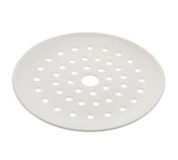TOYANDONA Blanche Plateau Égouttoir Fonction de Drainage Ronde, en Céramique Assiette de Rangement Cuisine pour Usage Professionnel en Restauration