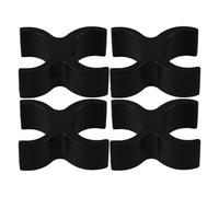 TOYANDONA Bloc de Guidage de Rail pour Fauteuil Roulant Noir en Pa, Lot de 4 Pièces, Compatible Tube 25mm, Améliore le Confort Sécurité du Siège de Fauteuil Roulant