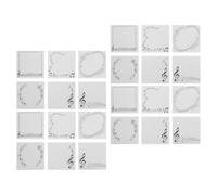 TOYANDONA Blocs-notes Adhésifs Musique Blanc 30 Feuilles Papier | Coins Arrondis, Notes sans Bavure, Format Compact, Papeterie Musicale pour Bureau et École