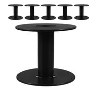 TOYANDONA Bobines en Plastique Noir pour Rangement de Câbles Lot de 6 et Enrouleurs de Câble, Solution Antienchevêtrement en Pp pour Maison et Usine