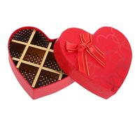TOYANDONA Boîte D’emballage de Cœur Rouge Vide 10 Compartiments pour Chocolats et Bonbons, Coffret Présent Polyvalent pour Saint-valentin, Mariage et Fêtes, Papier Rigide, 1 Pièce