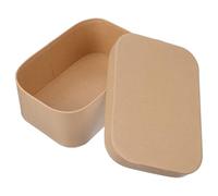 TOYANDONA Boîte de Rangement avec Espace de Stockage Ample en Papier Kraft Arrondie et Design Simple mais Élégant pour Coffret Thé pour Emballage de Thé et Projets Artistiques