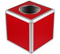 TOYANDONA Boîte De Tombola Boîte De Loterie Rouge De Jeu De Balle De Tombola Carrée De Stockage De Billets Urne De À Suggestions De Dons pour Entreprise Réunion