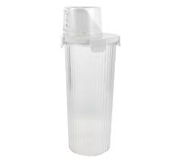 TOYANDONA Boîte Hermétique Alimentaire 1800ml en Plastique avec Couvercle Doseur et Bec Verseur, Récipient Réutilisable pour Ingrédients Secs, Organisation la Cuisine Pratique
