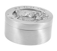 TOYANDONA Boîte Souvenirs Garçon Fille Métal Pour Cheveux Fœtaux Boîte Rangement Stainless Steel Légère Et Coffret Naissance Pratique Pour Conserver Premiers Cheveux Cadeau Naissance Garçon