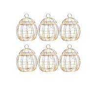 TOYANDONA Boîtes à Bonbons Mariage en Fer-Blanc Doré Forme Cage Oiseau 12 Pièces pour Chocolats et Friandises Présentation Élégante