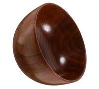 TOYANDONA Bol en Bois de Style Japonerie pour Salade et Soupe, Surface Lisse, Grosse Capacité, Design Multifonctionnel Arrondi, Cuisine et Service
