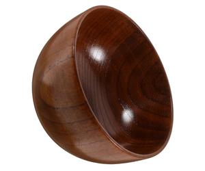 TOYANDONA Bol en Bois de Style Japonerie pour Salade et Soupe, Surface Lisse, Grosse Capacité, Design Multifonctionnel Arrondi, Cuisine et Service