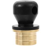 TOYANDONA Bouchon de Bouteille de Vin en Calebasse en Laiton et Silicone, Scellant Élégant pour Préserver le Vin Design Esthétique et Fonction de Collection