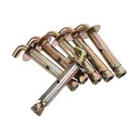 TOYANDONA Boulons d'expansion M10x100 en acier fer, 3 ensembles, crochet de fixation pour chauffe-eau électrique, montage polyvalent sur murs en béton