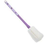 TOYANDONA Brosse à Bouteille Ménagère Tête en Éponge Pourpre, Pratique et Douce, Ne Raye Pas Parois Intérieures, Nettoyage des Gourdes et Tasses