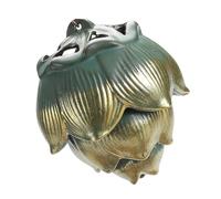 TOYANDONA Brûleur de Parfum à Reflux Lotus en Céramique Sculptée, Porte-Parfum Aromathérapie, Décoration Suspendue pour Salon Bureau Chambre, Accessoire Parfum D'ambiance Élégant