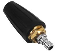 TOYANDONA Buse Turbo Rotative 1/4 Pouce 4000 Psi Laiton Plastique | Raccord Rapide, Jet Stable et Uniforme, Installation Simple, Réduit les Éclaboussures, Usage Extérieur