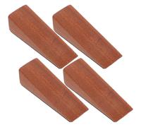 TOYANDONA Cale-Porte en Bois Triangulaire 4pcs Base Antidérapante pour Sécuriser Portes, Usage Polyvalent pour Salons et Chambres, Design Minimaliste et Créatif