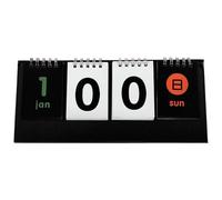 TOYANDONA Calendrier de Bureau Design Réversible Noir en Papier Moderne Calendrier Perpétuel à Poser Plusieurs styles pour Décorer une Pièce Café Plusieurs styles