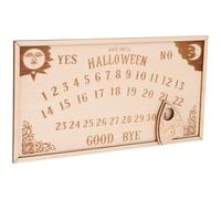 TOYANDONA Calendrier Mural en Bois pour Compte à Rebours Halloween Design Thématique, Panneau Suspendu Solide et Adapté pour Décoration Maison ou École