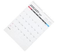 TOYANDONA Calendrier Mural Mensuel 2027-2028, Planning Étendu 18 Mois | Reliure Double Fil et Crochet Suspendre, Papier Résistant à L'encre, Format 16,9x12 Pouces
