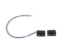 TOYANDONA Capteur Magnétique Filaire Noir 220v pour Alarme de Porte et Fenêtre, Dispositif de Signalisation D'alarme en Plastique, Réponse Instantanée pour Système de Sécurité Domestique